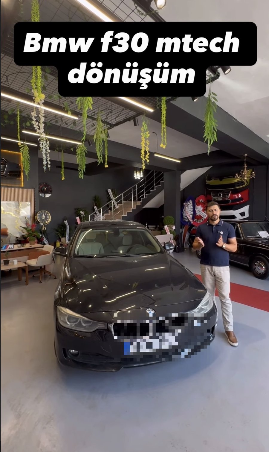 BMW F30 M Tech dönüşümü teslim anı